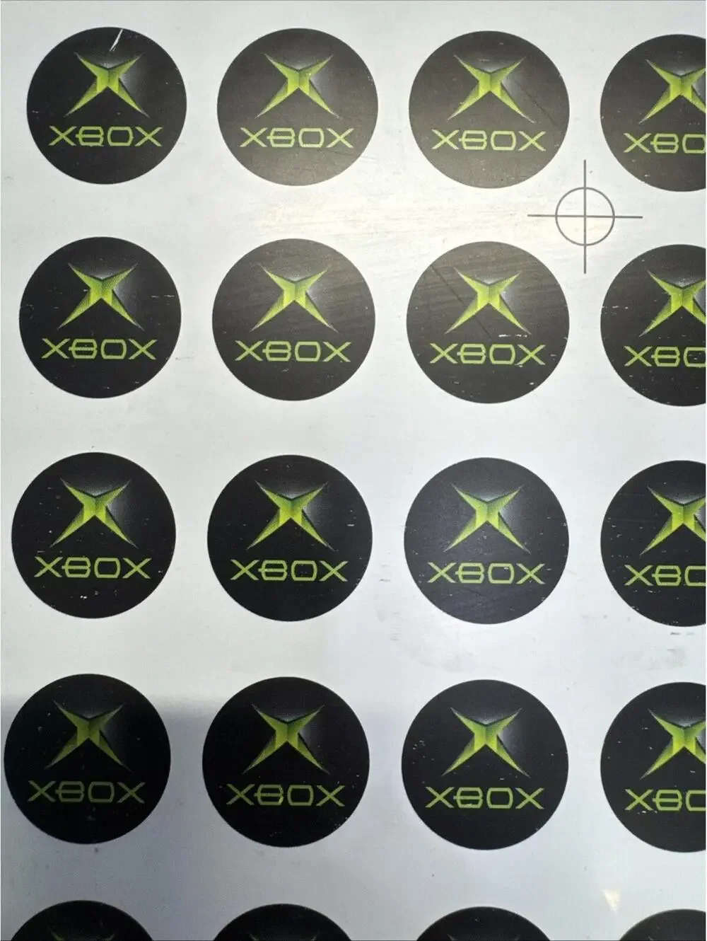 2002 Microsoft XBOX Sheet Of 264 Controller 1” Original Decals 1.5 Version 17018